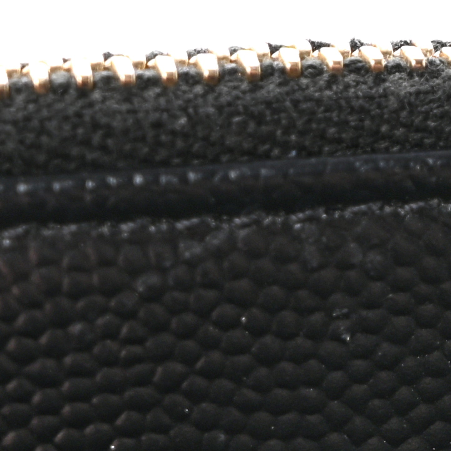 Grain De Poudre Chevron Monogram Bill Pouch Black