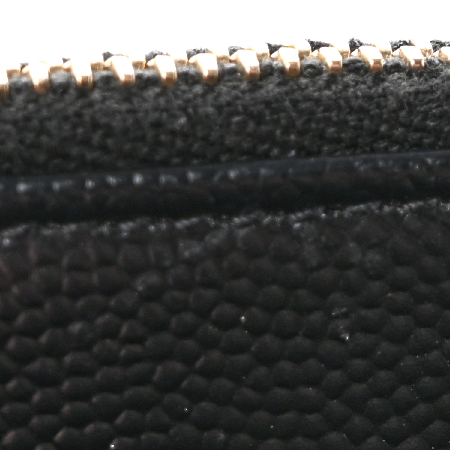 Saint Laurent Grain De Poudre Chevron Monogram Bill Pouch Black 9 of 11