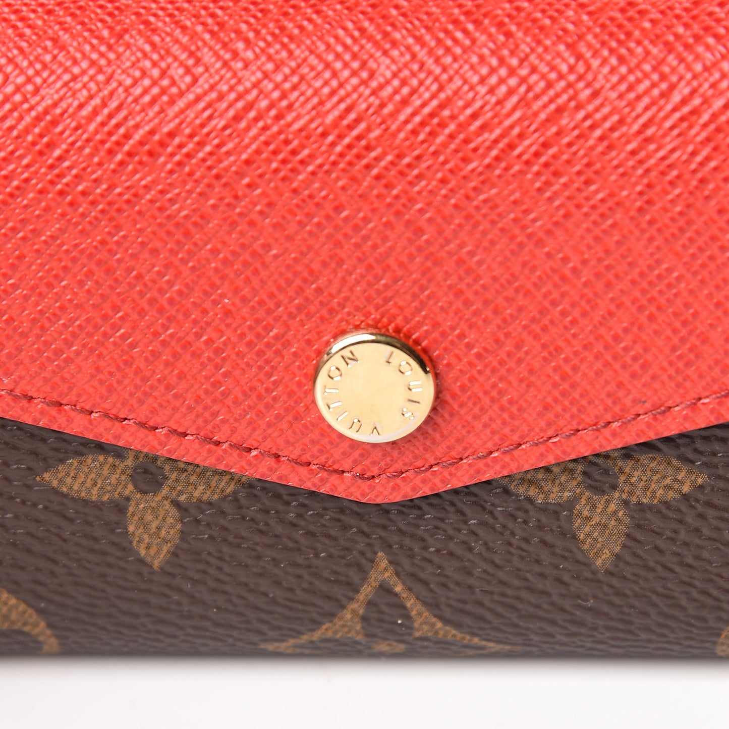 Monogram Sarah Multicartes Coquelicot