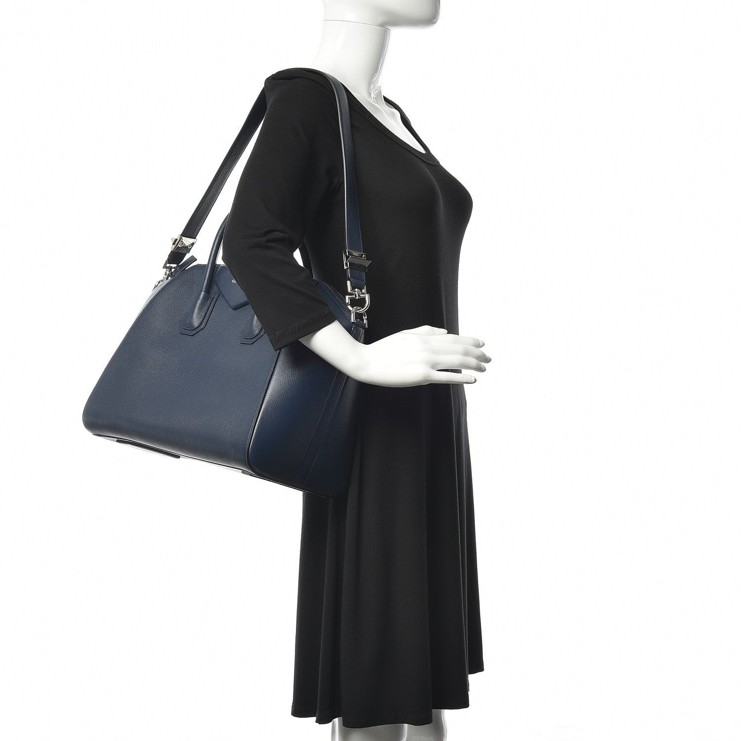 Givenchy Sugar Goatskin Medium Antigona Deep Blue 2 of 9