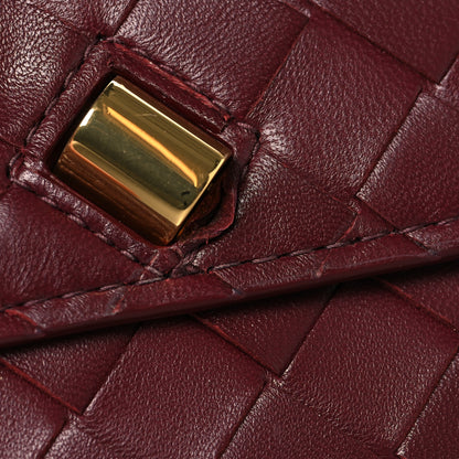 Bottega Veneta Nappa Intrecciato Long Andiamo Top Handle Clutch Barolo 11 of 12