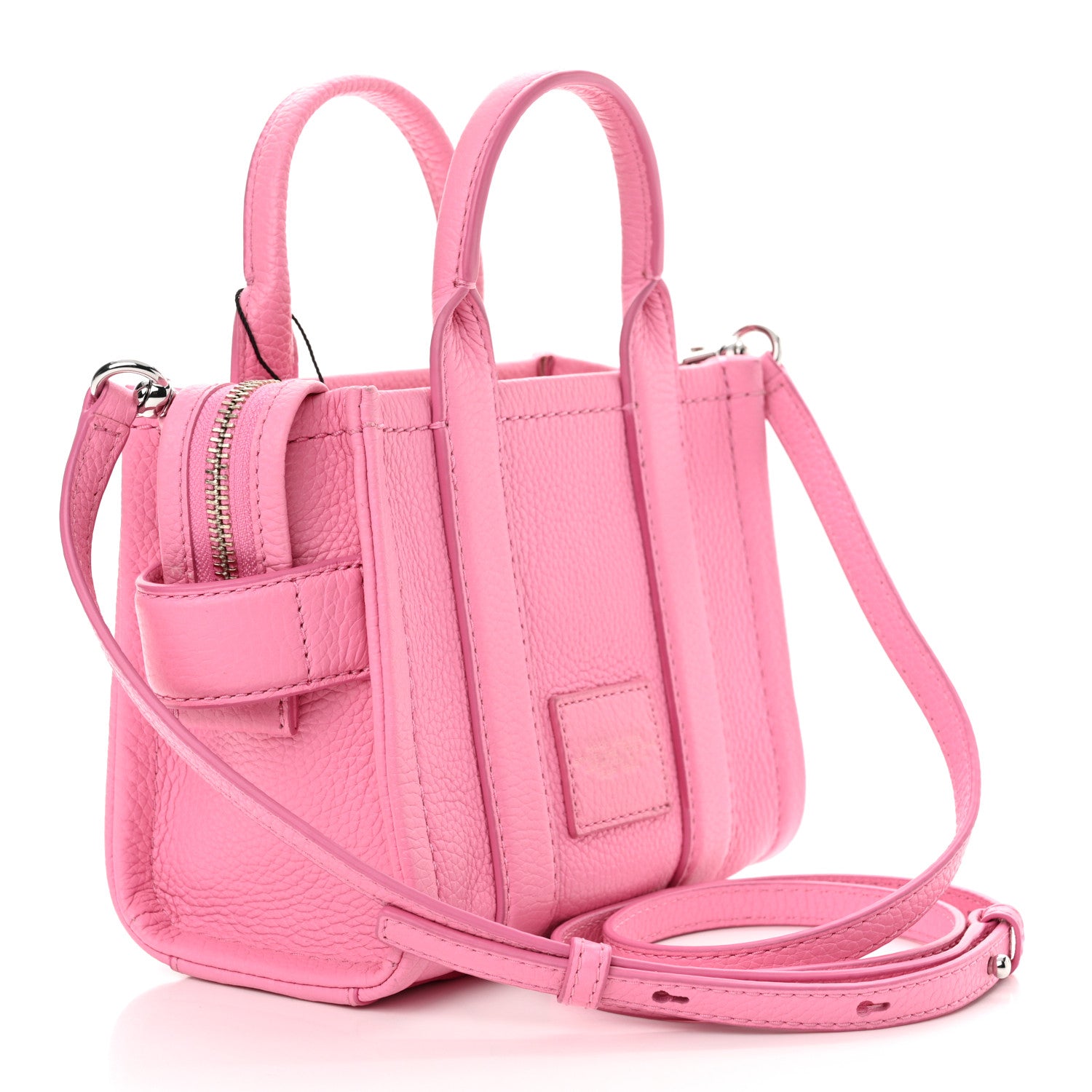 Marc Jacobs Grained Calfskin Mini The Tote Bag Petal Pink 2 of 10