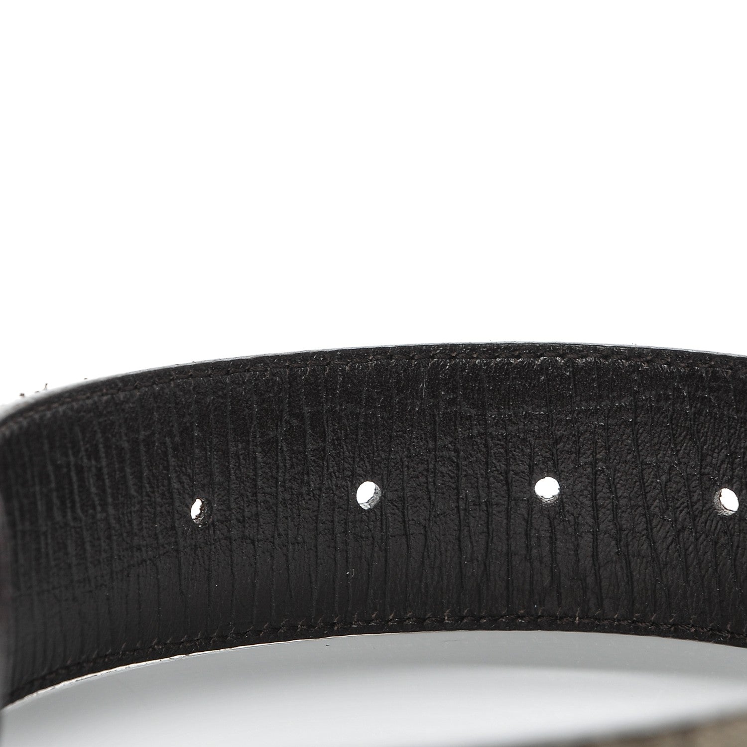 Gucci GG Plus Monogram Interlocking G Belt 85 34 Dark Brown 5 of 5