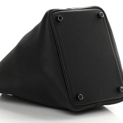 Hermes Taurillon Clemence Monochrome Picotin Lock 18 PM Black 9 of 12