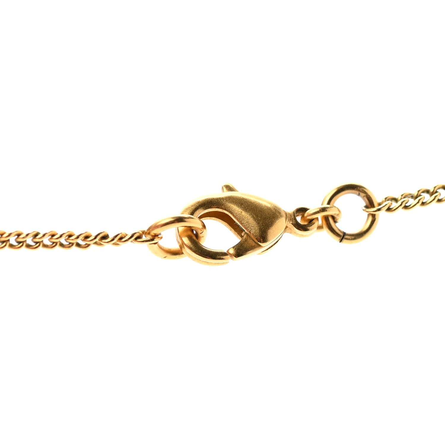 Chanel Metal CC Necklace Matte Gold 5 of 6