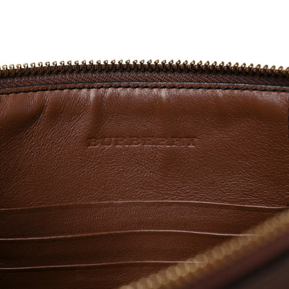 Burberry House Check Derby Peyton Crossbody Clutch Bag Tan 6 of 23