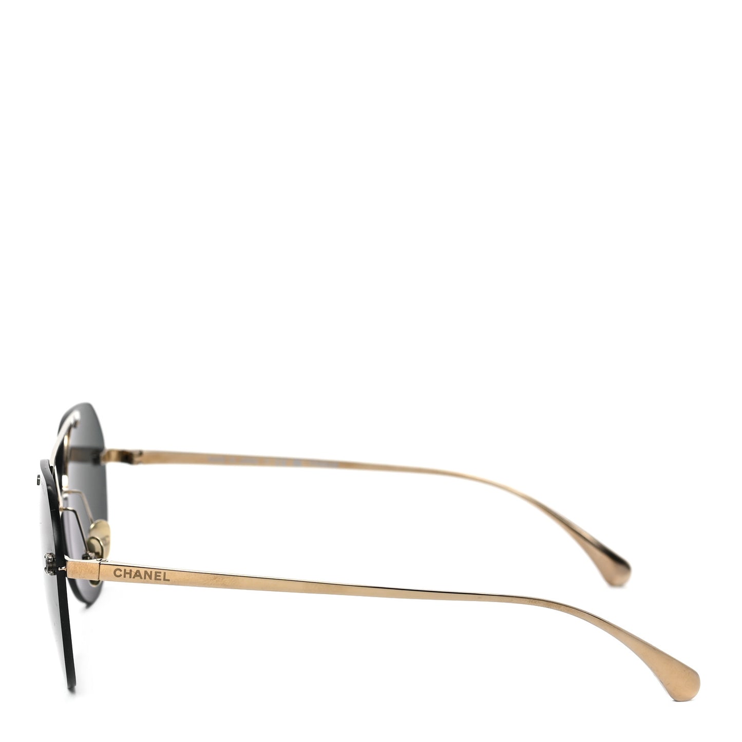 Titanium CC Pilot Aviator Sunglasses 4272-T Black Gold