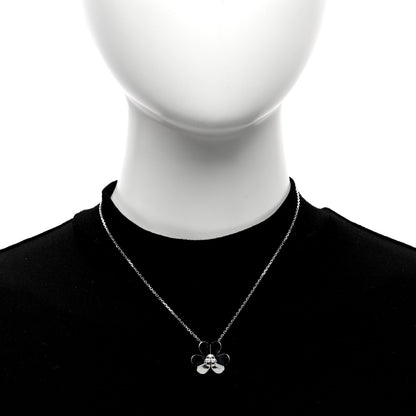Van Cleef & Arpels 18K White Gold Diamond Large Frivole Pendant Necklace 3 of 4