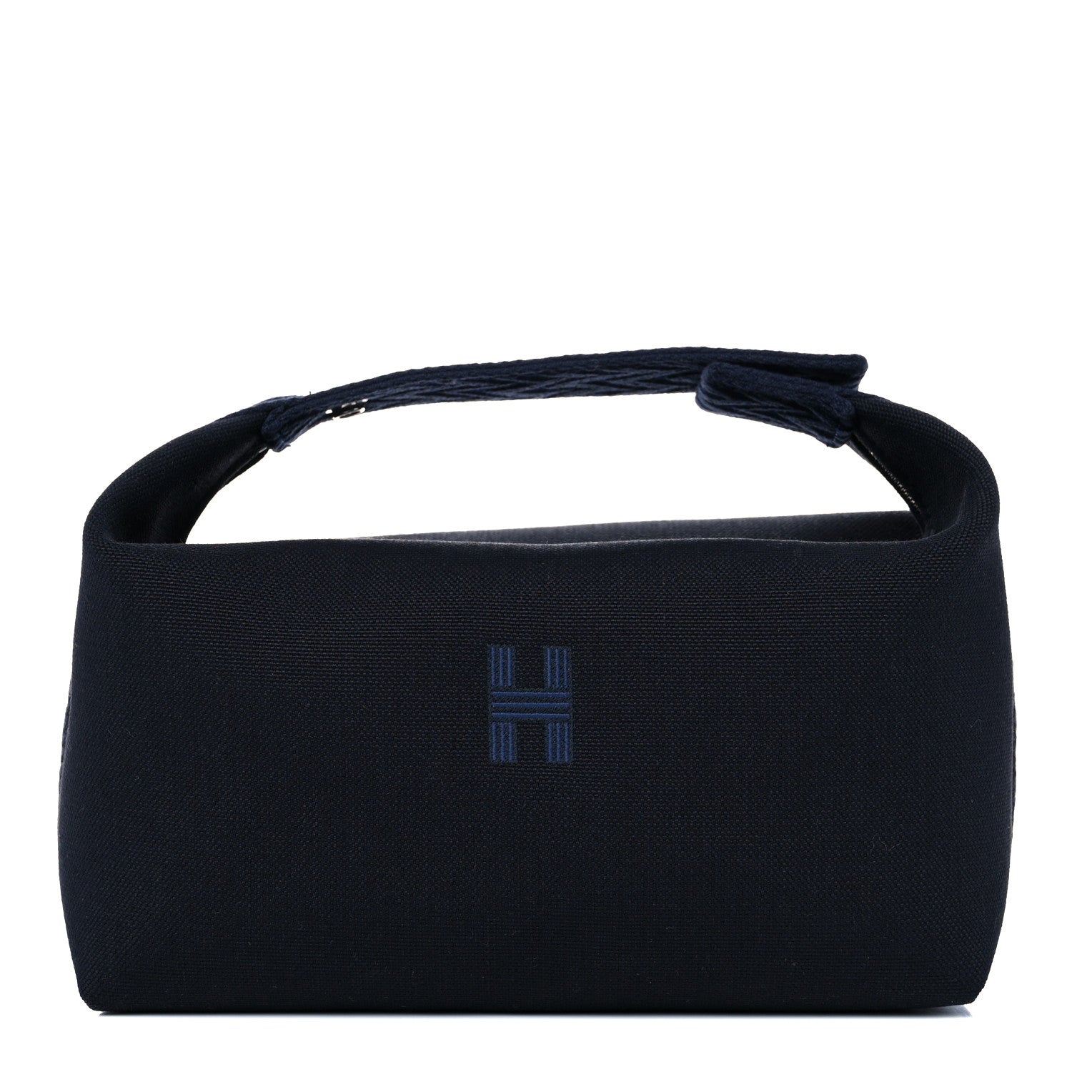 Hermes Canvas Small Bride-A-Brac Pouch Black Bleu Nuit 1 of 8