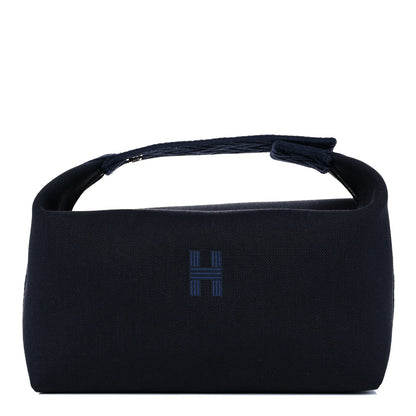 Hermes Canvas Small Bride-A-Brac Pouch Black Bleu Nuit 1 of 8