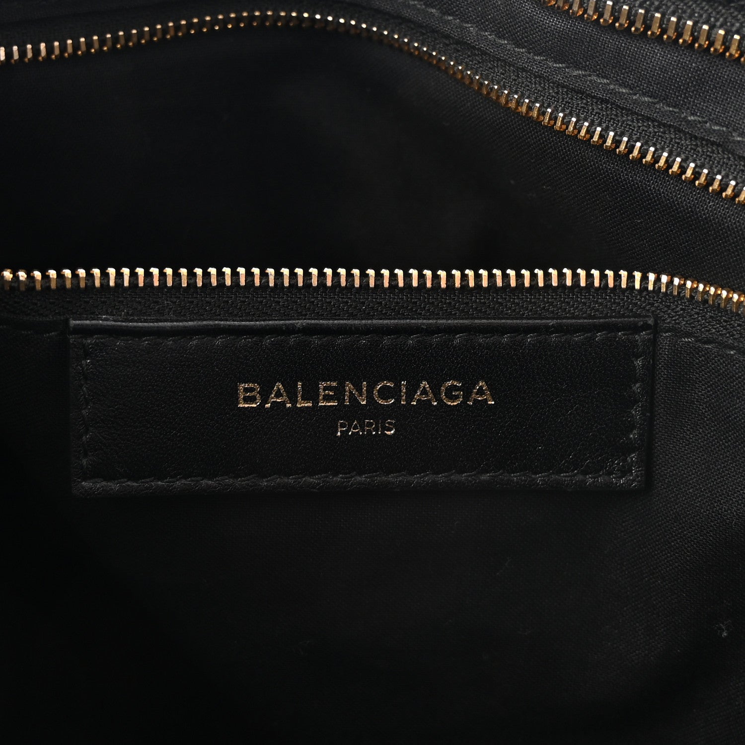 Balenciaga Chevre Gold Metallic Edge Hardware City Black 6 of 10