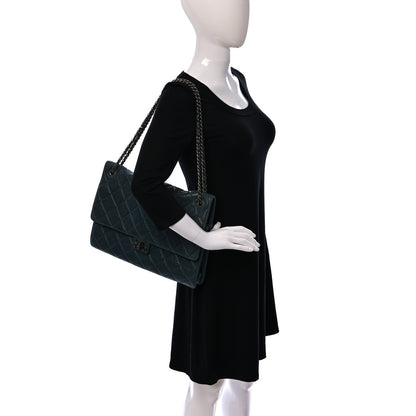 Chanel Washed Lambskin Quilted Maxi Take Away Flap Turquoise 2 of 9