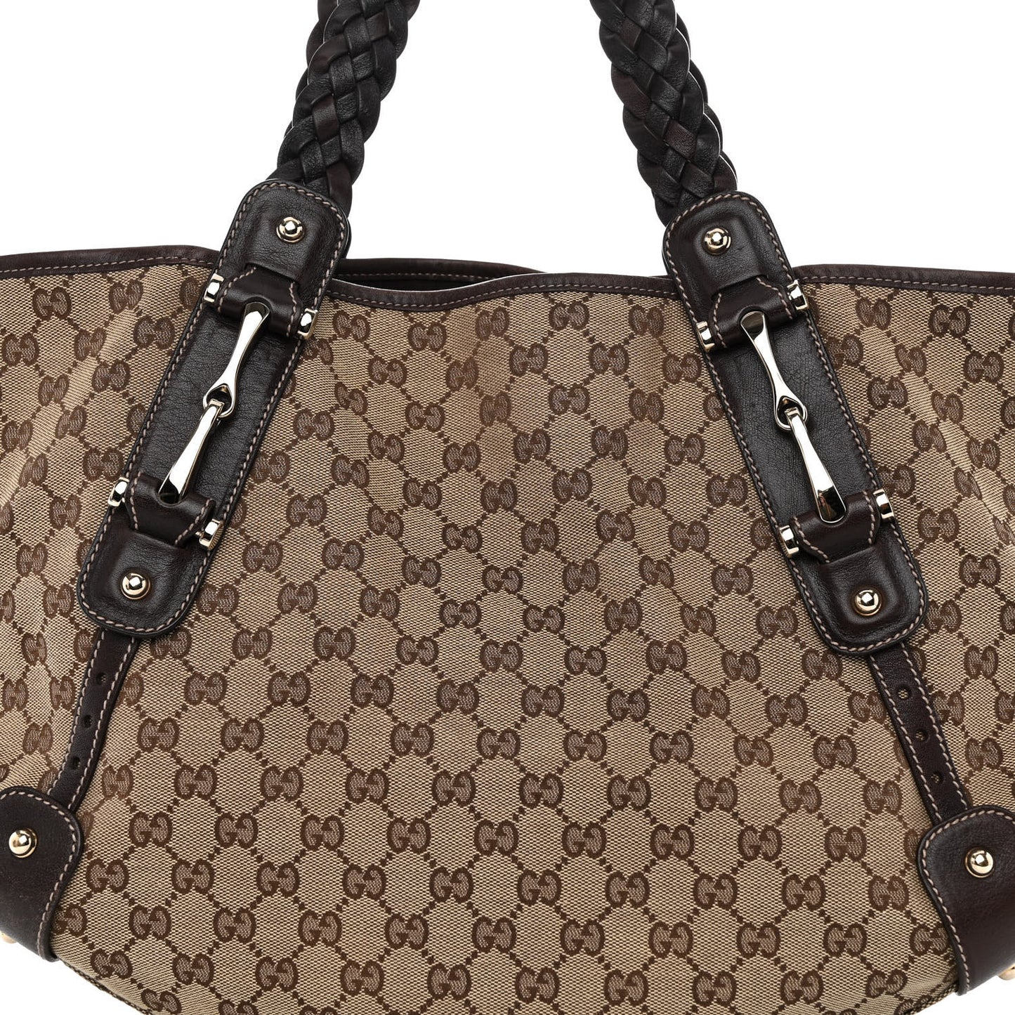 Monogram Medium Pelham Shoulder Bag Dark Brown