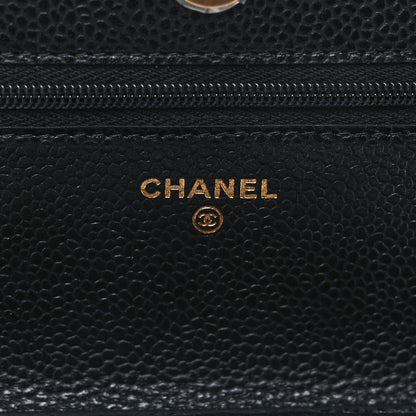 Chanel Caviar Quilted Wallet on Chain WOC Black 8 of 11