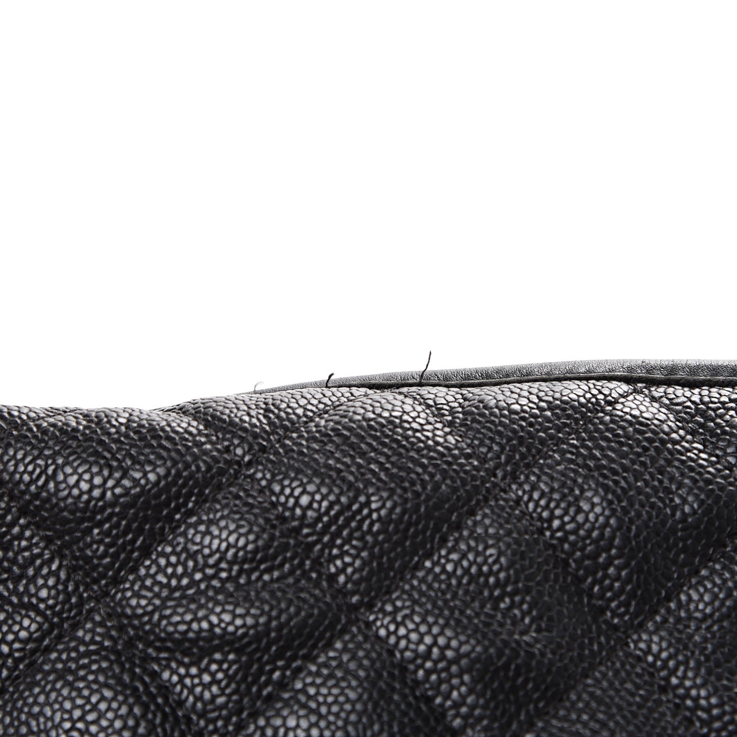 Caviar Quilted French Riviera Shouler Bag Black