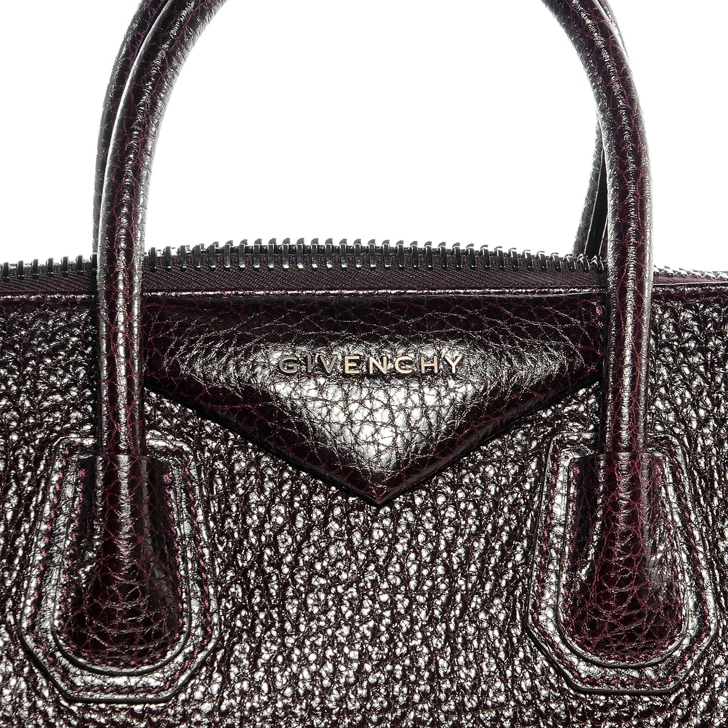Givenchy Grained Goatskin Small Antigona Dark Purple 8 of 11