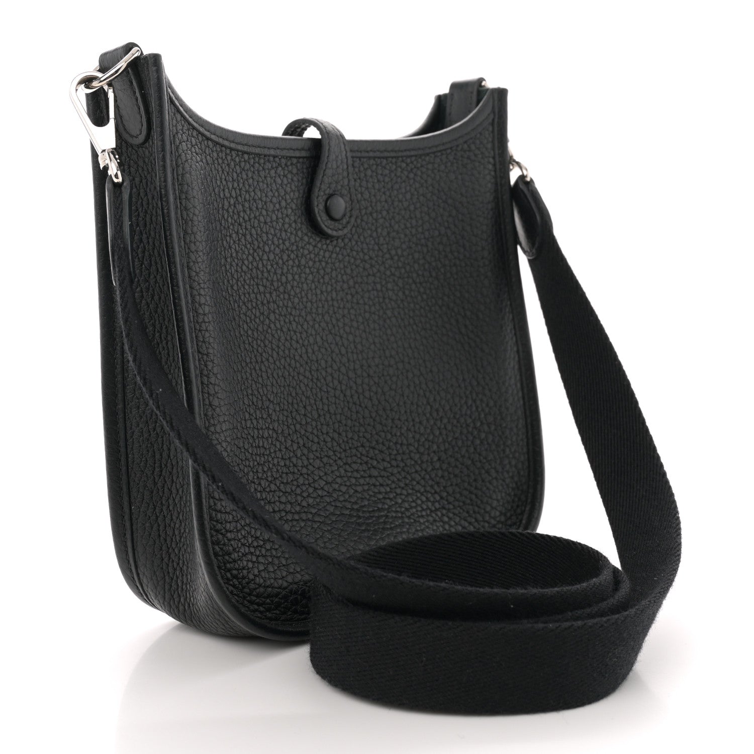 Hermes Taurillon Clemence Evelyne TPM Black 3 of 10