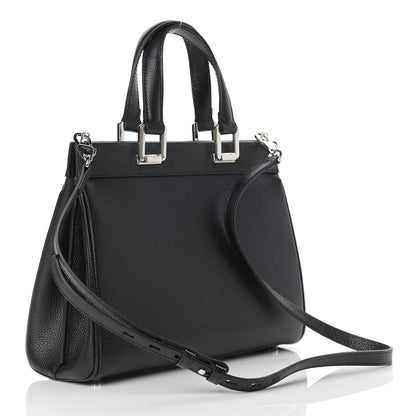Gucci Grainy Calfskin Small Zumi Top Handle Bag Black 3 of 10