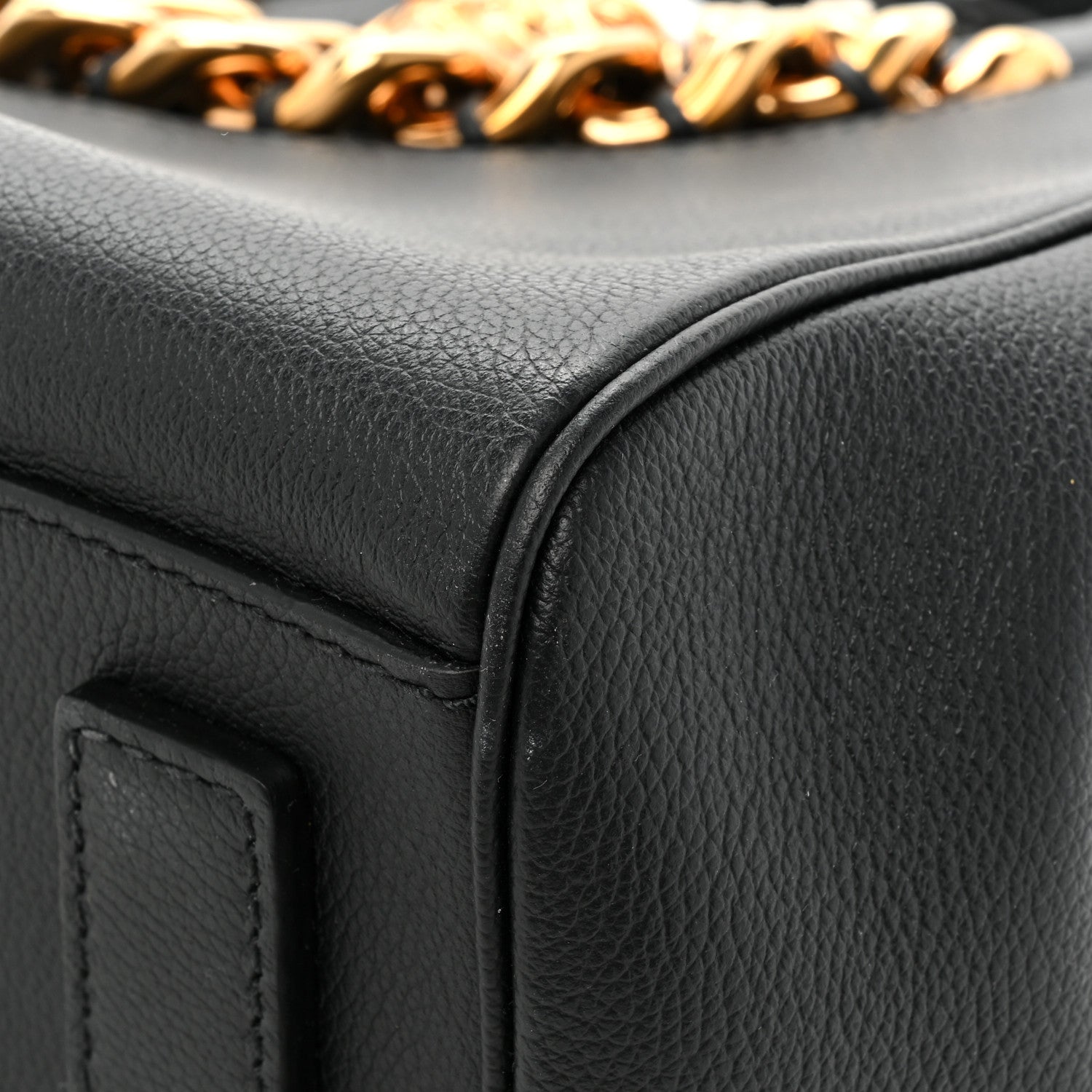 Versace Grained Calfskin Small La Medusa Tote Bag Black 13 of 16