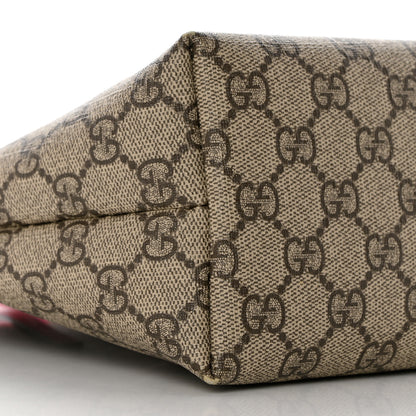 Gucci GG Supreme Monogram Bow Childrens Tote Red Pink 9 of 10