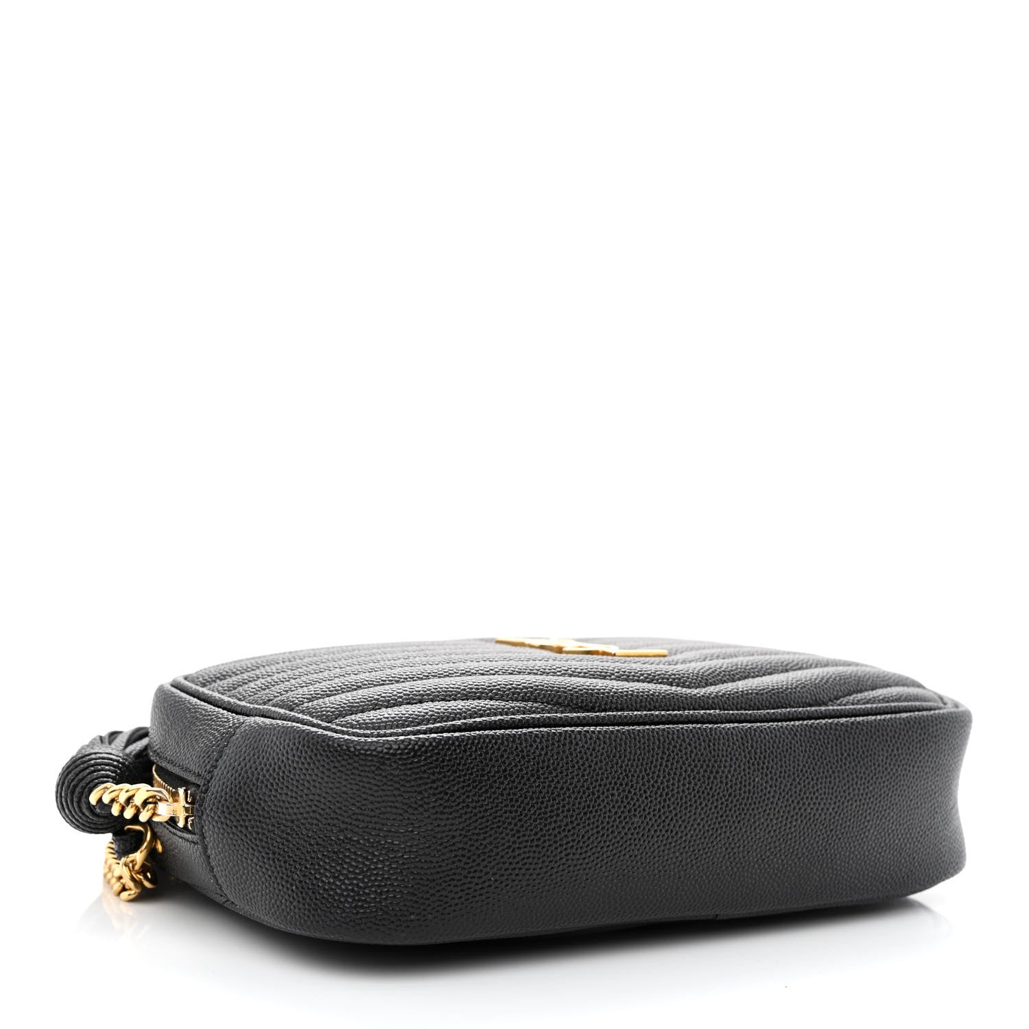 Saint Laurent Grain De Poudre Matelasse Monogram Mini Lou Camera Bag Black 4 of 12