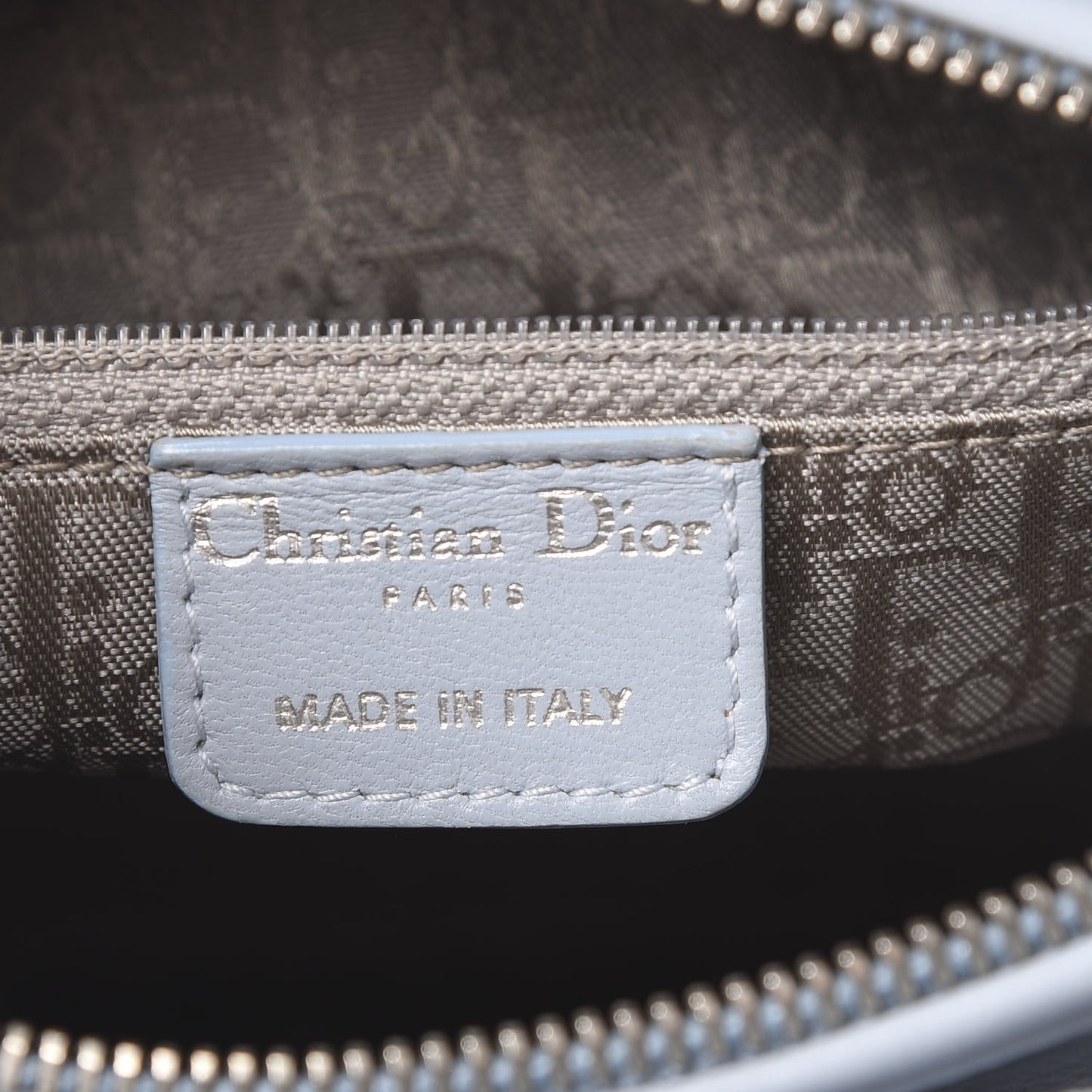 Lambskin Cannage Medium Lady Dior Light Blue
