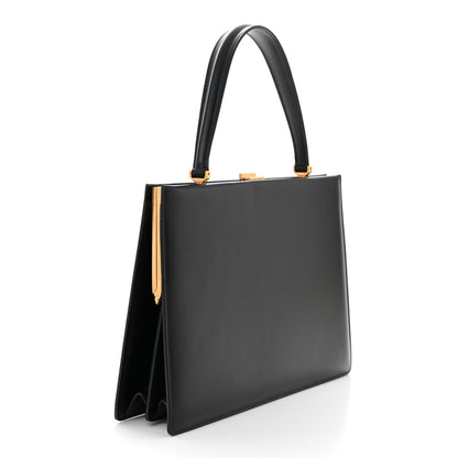 Celine Box Calfskin Medium Clasp Bag Black 3 of 11