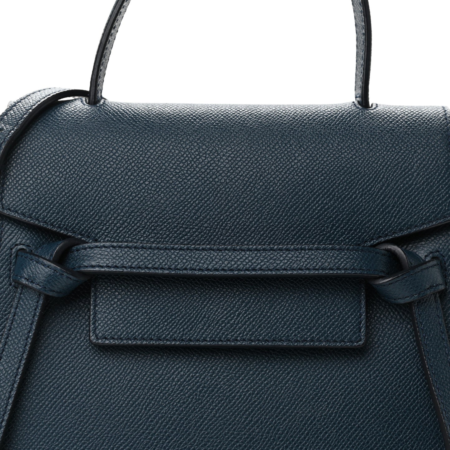 Baby Grained Calfskin Nano Belt Bag Abyss Blue