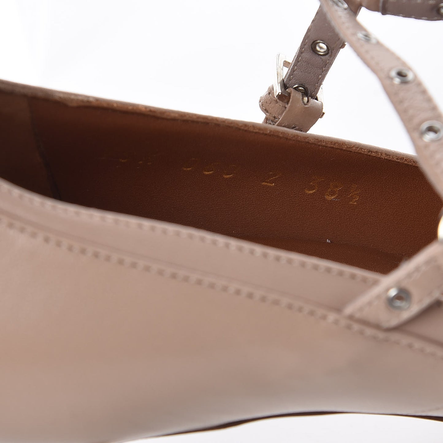 Nappa Love Latch 50mm Pumps 38.5 Poudre