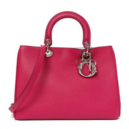 Christian Dior Bullcalf Medium Diorissimo Tote Fuchsia 1 of 9