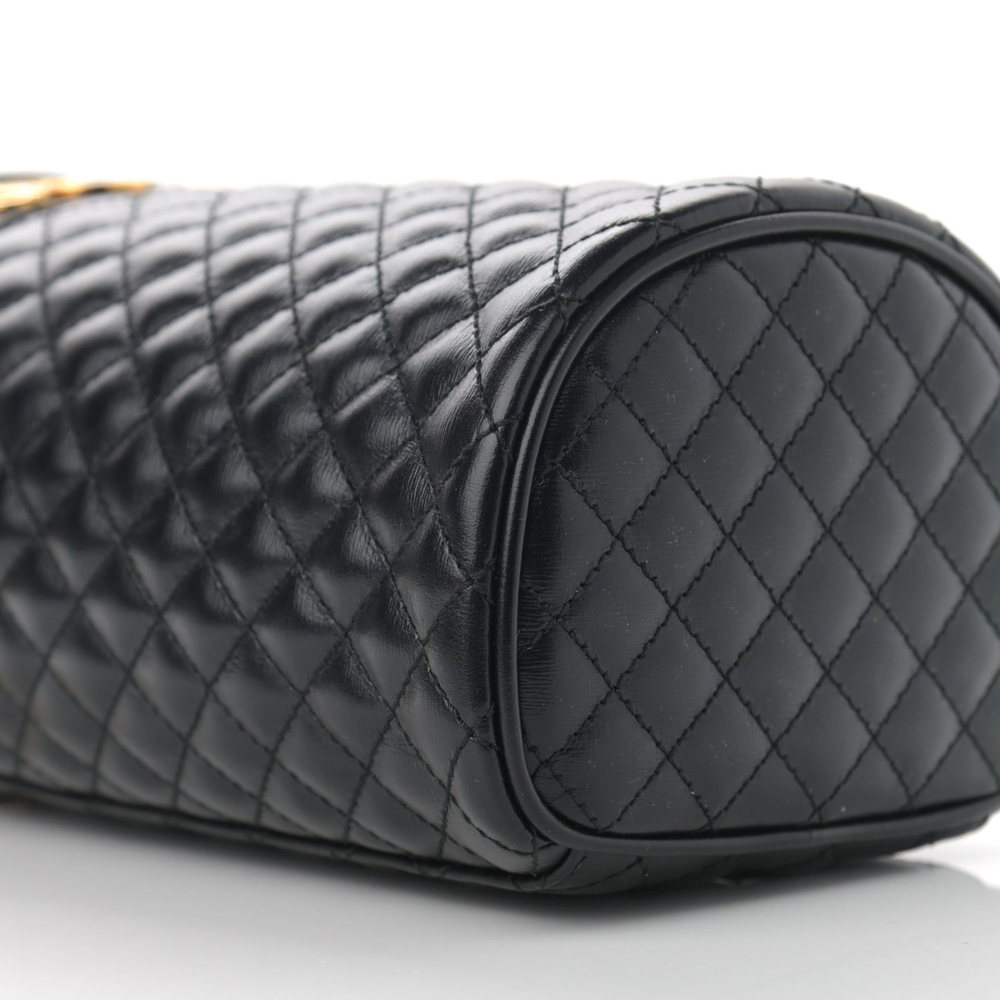 Calfskin Trapuntata Zumi Belt Bag Black