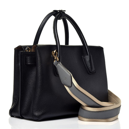 MCM Grained Calfskin Medium Milla Tote Black 4 of 10