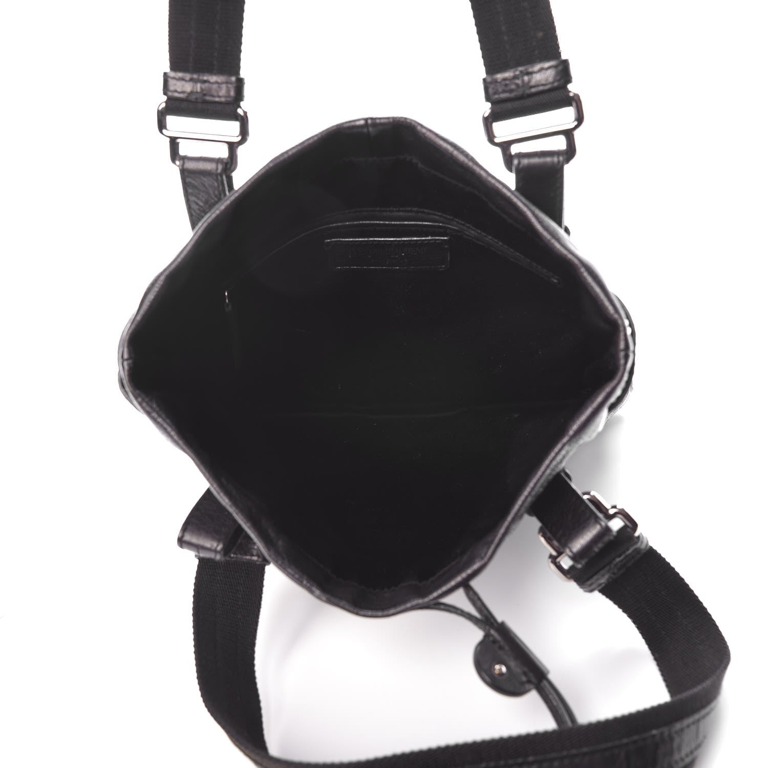 Saint Laurent Calfskin Studded Kahala Sac Black 5 of 9