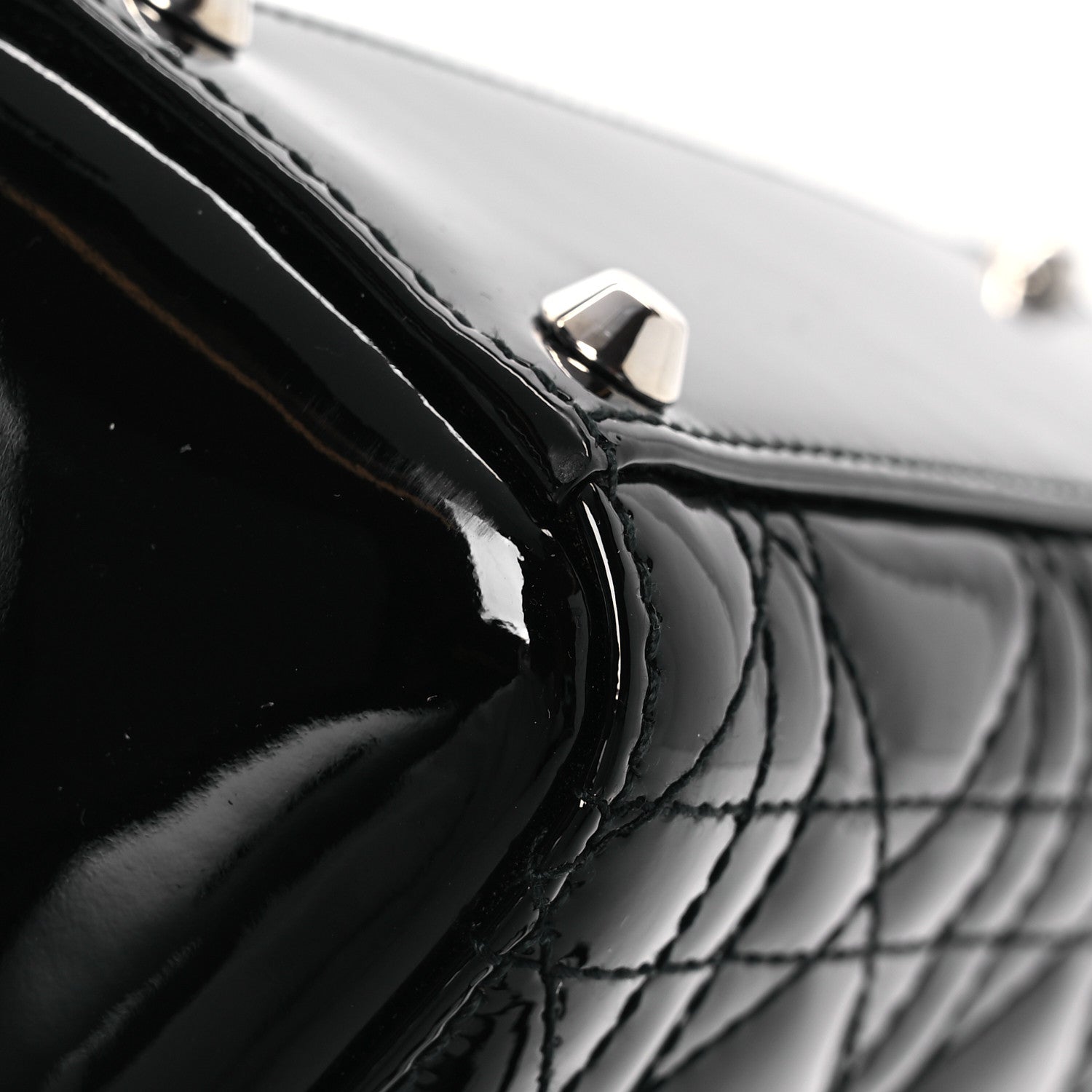 Christian Dior Patent Cannage Mini Lady Dior Black 12 of 13