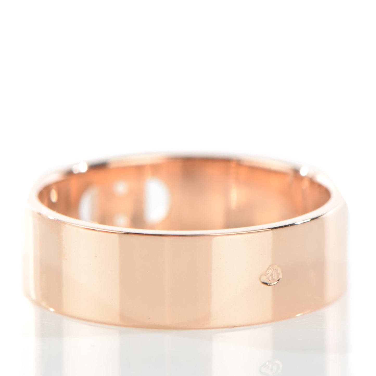 18K Rose Gold Diamond PM H D'Ancre Ring 51 5.75