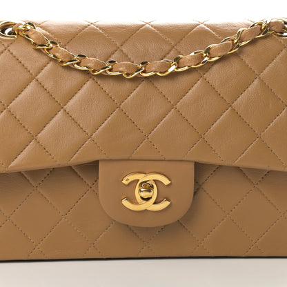Chanel Lambskin Quilted Small Double Flap Beige 9 of 22