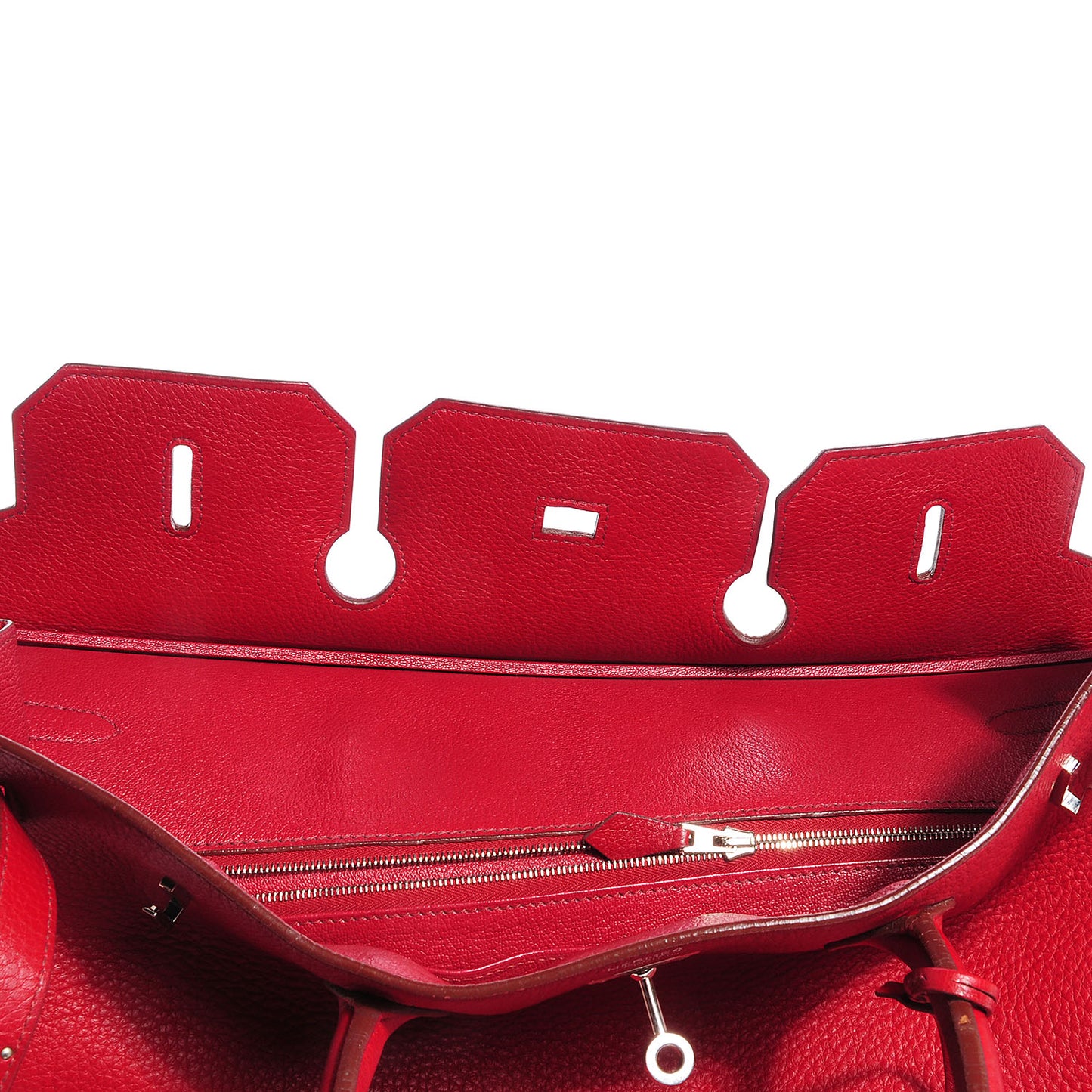 Taurillon Clemence Birkin 40 Rouge Garance