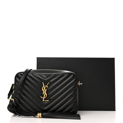 Saint Laurent Calfskin Matelasse Monogram Lou Camera Bag Black 10 of 10