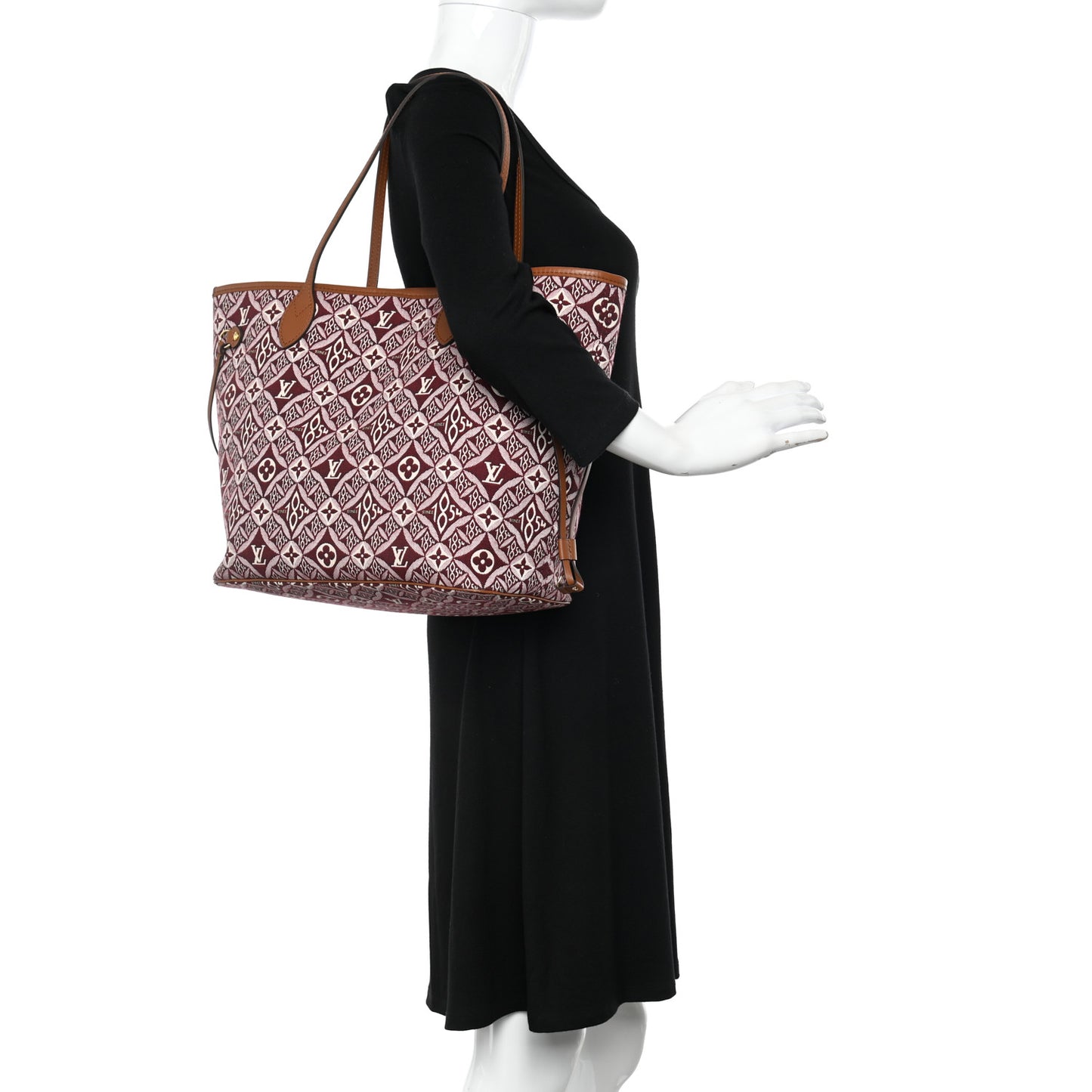 Jacquard Since 1854 Neverfull MM Bordeaux