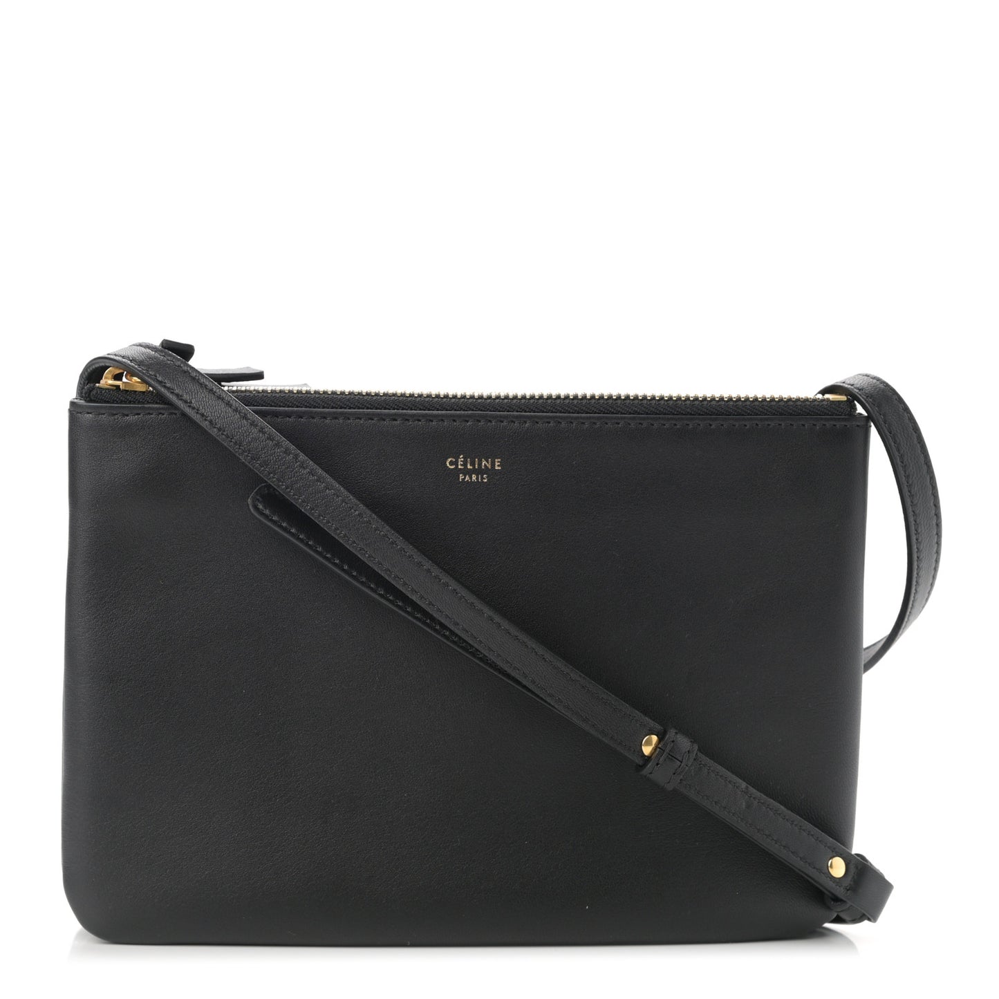 Lambskin Small Trio Crossbody Bag Black
