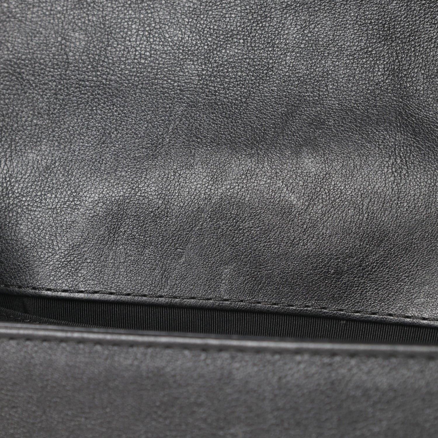 Chanel Metallic Calfskin Quilted Medium Boy Flap Black 11 of 15