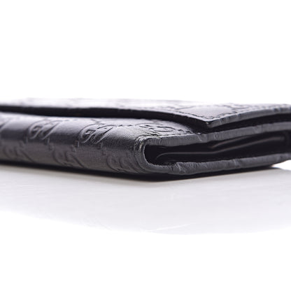 Gucci Guccissima Continental Flap Wallet Black 9 of 13