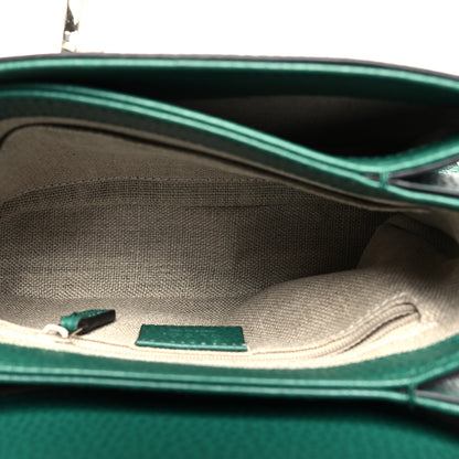Gucci Dollar Calfskin Interlocking G Crossbody Bag Emerald 6 of 12