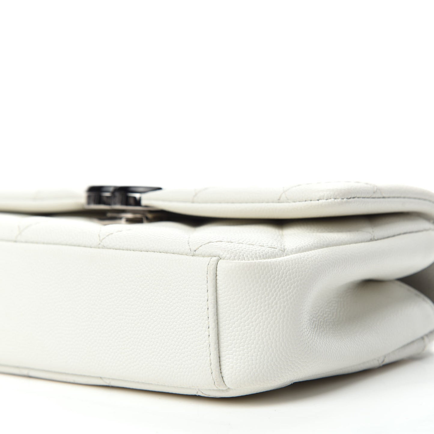 Caviar Quilted My Everything Small Flap White Black