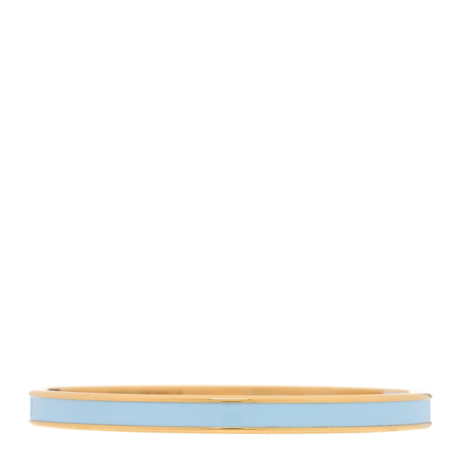 Hermes Enamel Printed Extra Narrow Bracelet 70 Bleu Polaire 2 of 3