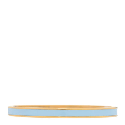 Hermes Enamel Printed Extra Narrow Bracelet 70 Bleu Polaire 2 of 3