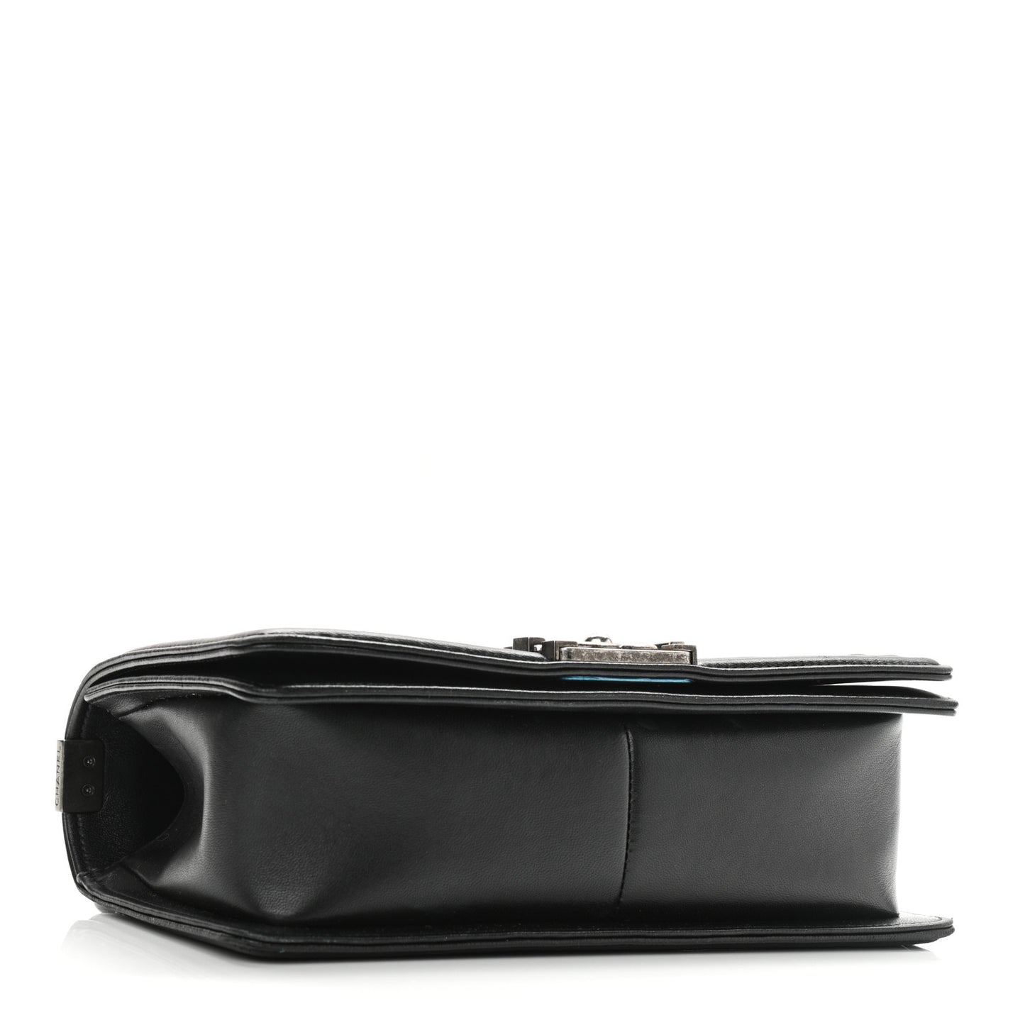 Calfskin Quilted Medium Boy Flap Black