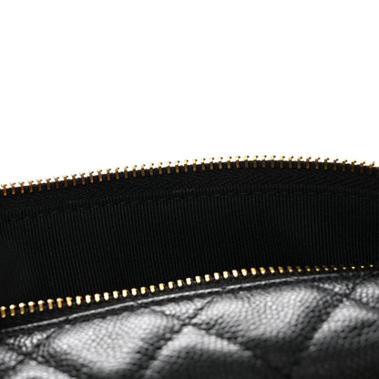 Chanel Caviar Quilted Polly Pocket Pouch Hobo Black 9 of 11