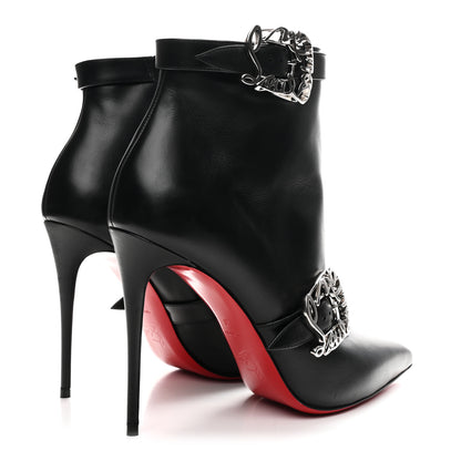 Christian Louboutin Calfskin Giddylina Booty 100 Ankle Boots 41 Black 5 of 9