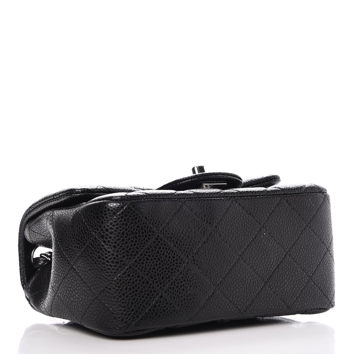 Caviar Quilted Mini Square Flap Black